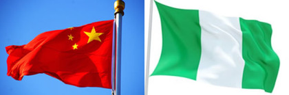 China and Nigerian Flags
