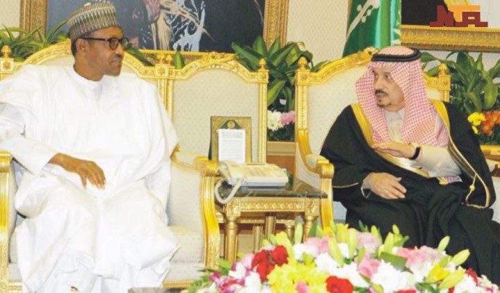 President Buhari with King Salman Bin AbdulAziz Al Saud 