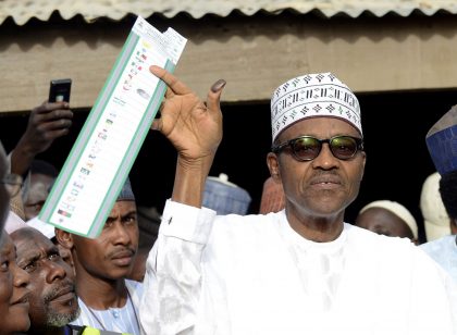 Image result for I am not afraid of free and fair election - Buhari