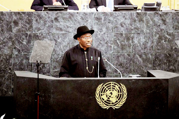 President Jonathan Addresses UN General Assembly