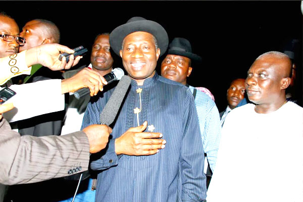 Jonathan Meets Nigerians in Diaspora