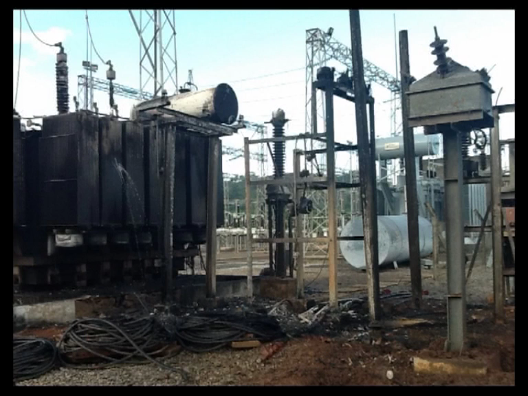 Lightening Destroys Apo Transformer In Abuja