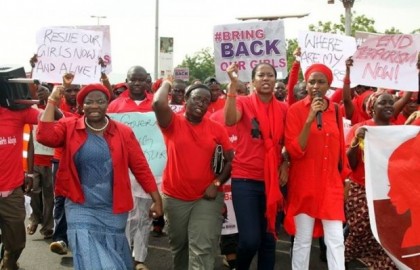 Campaigners for the release of abducted Chibok Schoolgirls in Abuja