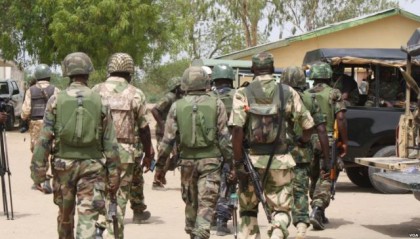 Soldiers of the Nigerian Army stationed in North-East Nigeria(Photo: From the Internet)