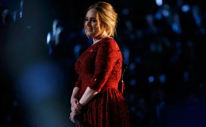 Adele at the 2016 Grammy Awards (Photo: Internet)