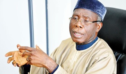 Chief Audu Ogbe, Minster of Agriculture and Rural Development