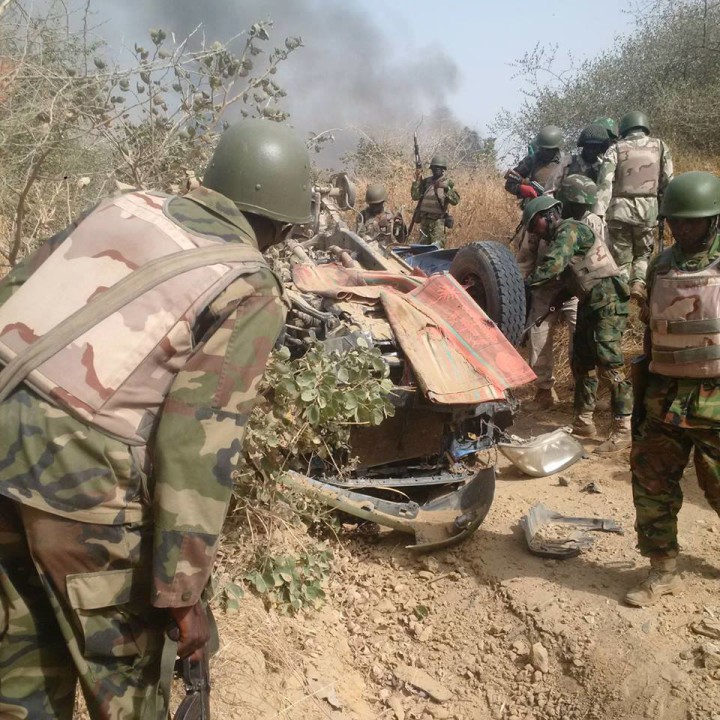 Nigerian Soldiers Clearing Sambisa