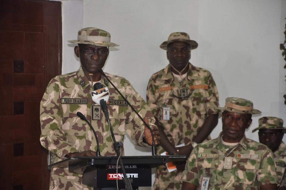 Text of Live Press Briefing of Operation Lafiya Dole By Maj. Gen. Irabor