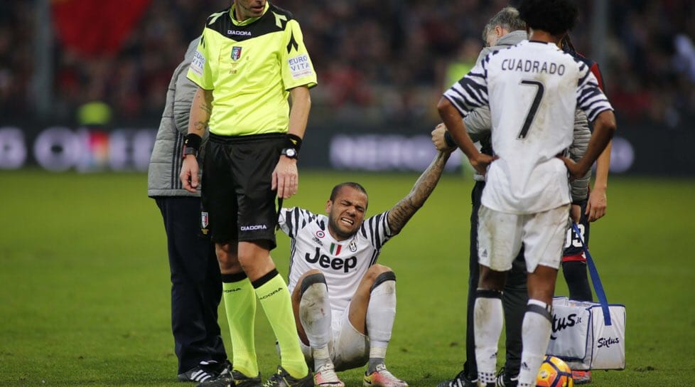 Dani Alves Suffers Broken Leg As Juventus Succumb To Genoa