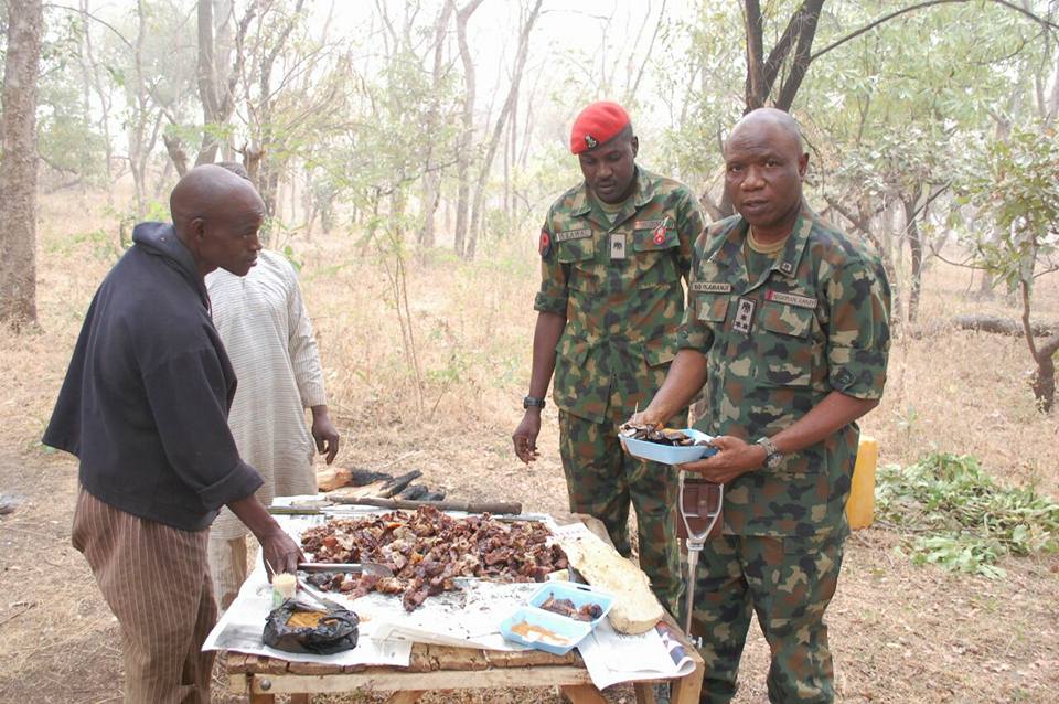 Commander Celebrates Christmas With Troops In Falgore Forest