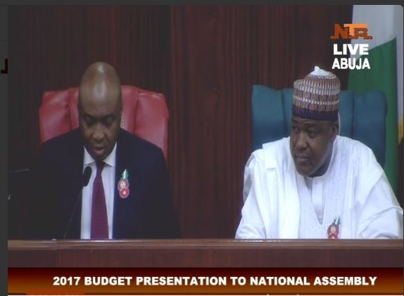 SP Saraki’s Speech during President Buhari’s 2017 Budget Presentation
