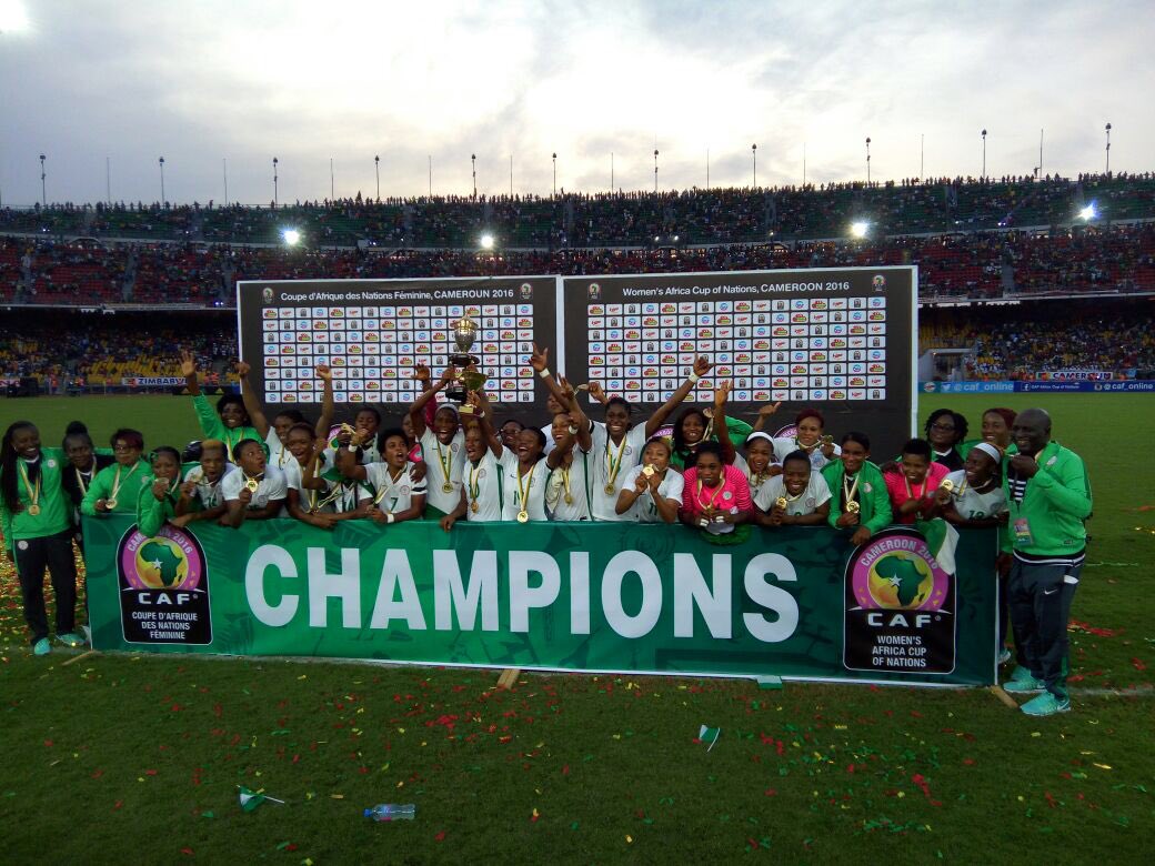 AWCON 2016: Super Falcons are Champions for the 8th time, beats Cameroon 1-0