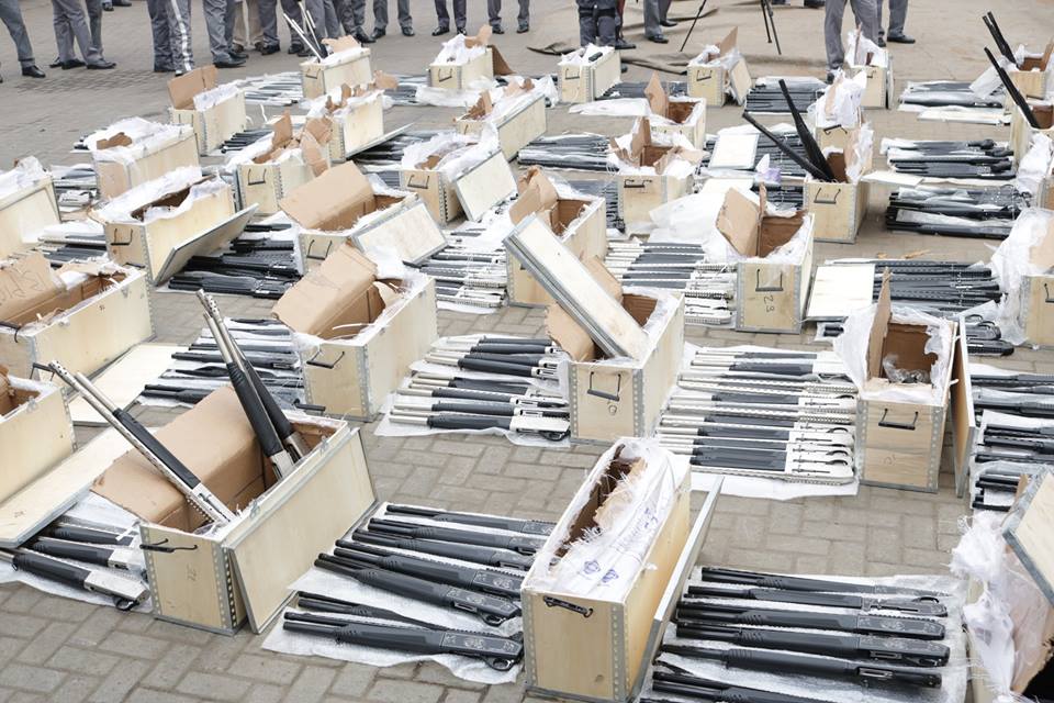 Nigeria Customs Intercept 661 Pump Action Riffles Concealed In A Container