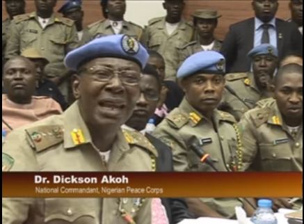 National Commandant, Dr Dickson Akoh Seeks Presidential Assent to Peace Corps Bill
