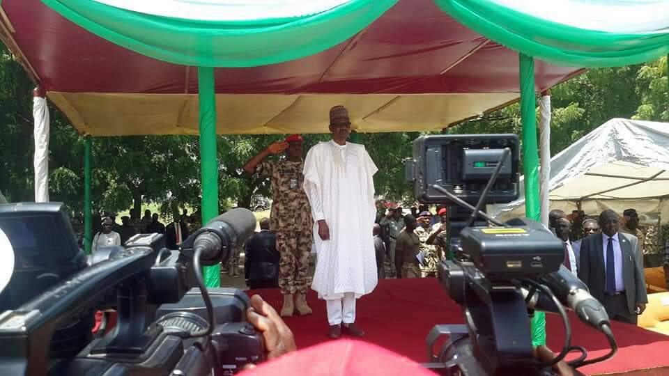 #NigeriaAt57 Update on President Buhari Independence Day Visit To Troops in Borno