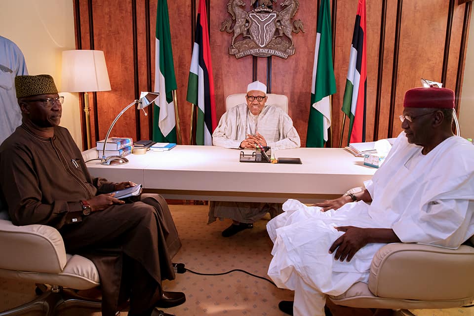 President Buhari Meets The New SGF Boss Mustapha