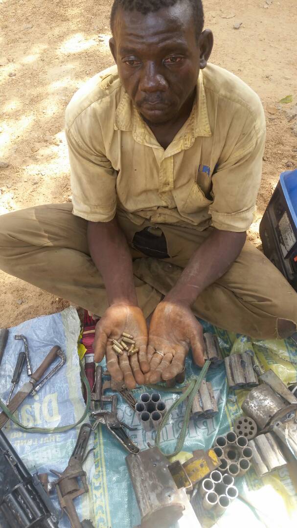 Gun Runner, Arms Manufacturer Arrested in Akwanga On His Way to Saminaka, Kaduna State