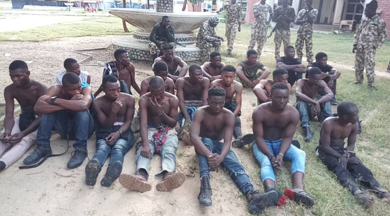 18 Members of a Notorious Cult Gang Arrested in Maiduguri