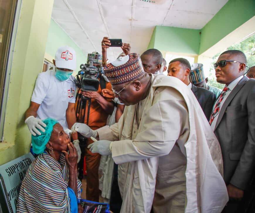 Dr. Lawan, President of the Senate Flag off Free Medical Outreach