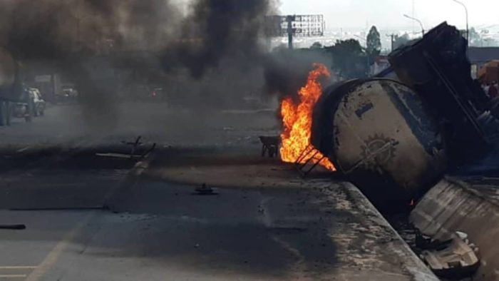 Again petrol tanker burns in Onitsha