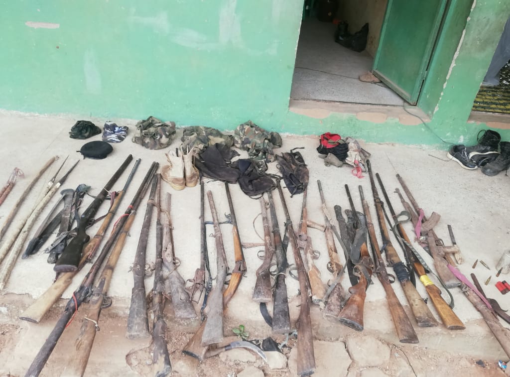 Troops Recover Large Cache of Arms from Bandits in Benue