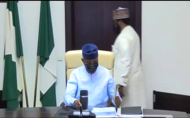 Vice President Osinbajo Chairs Meeting of Steering Committee on Poverty Reduction