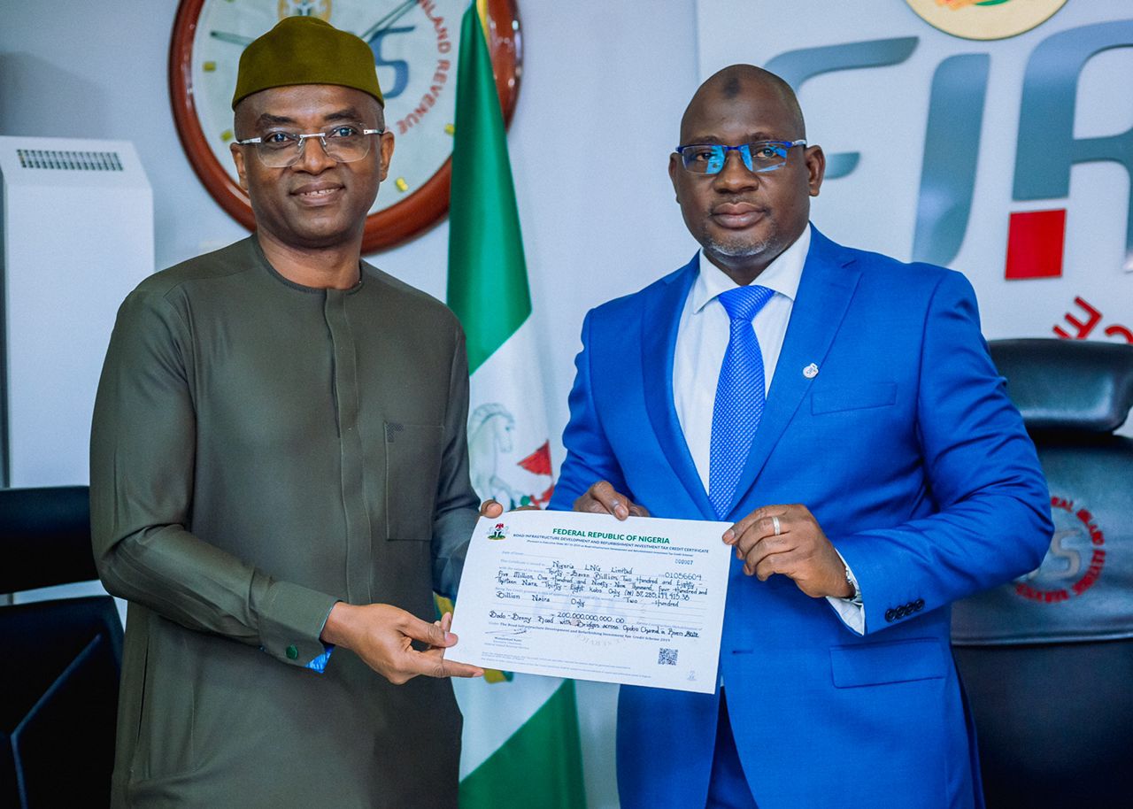 NLNG Ltd Receives Road Infrastructure Tax Credit Certificate For Bonny – Bodo Road from FIRS